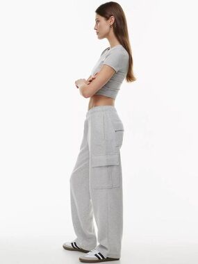 Aritzia White Mega Cargo Sweatpants